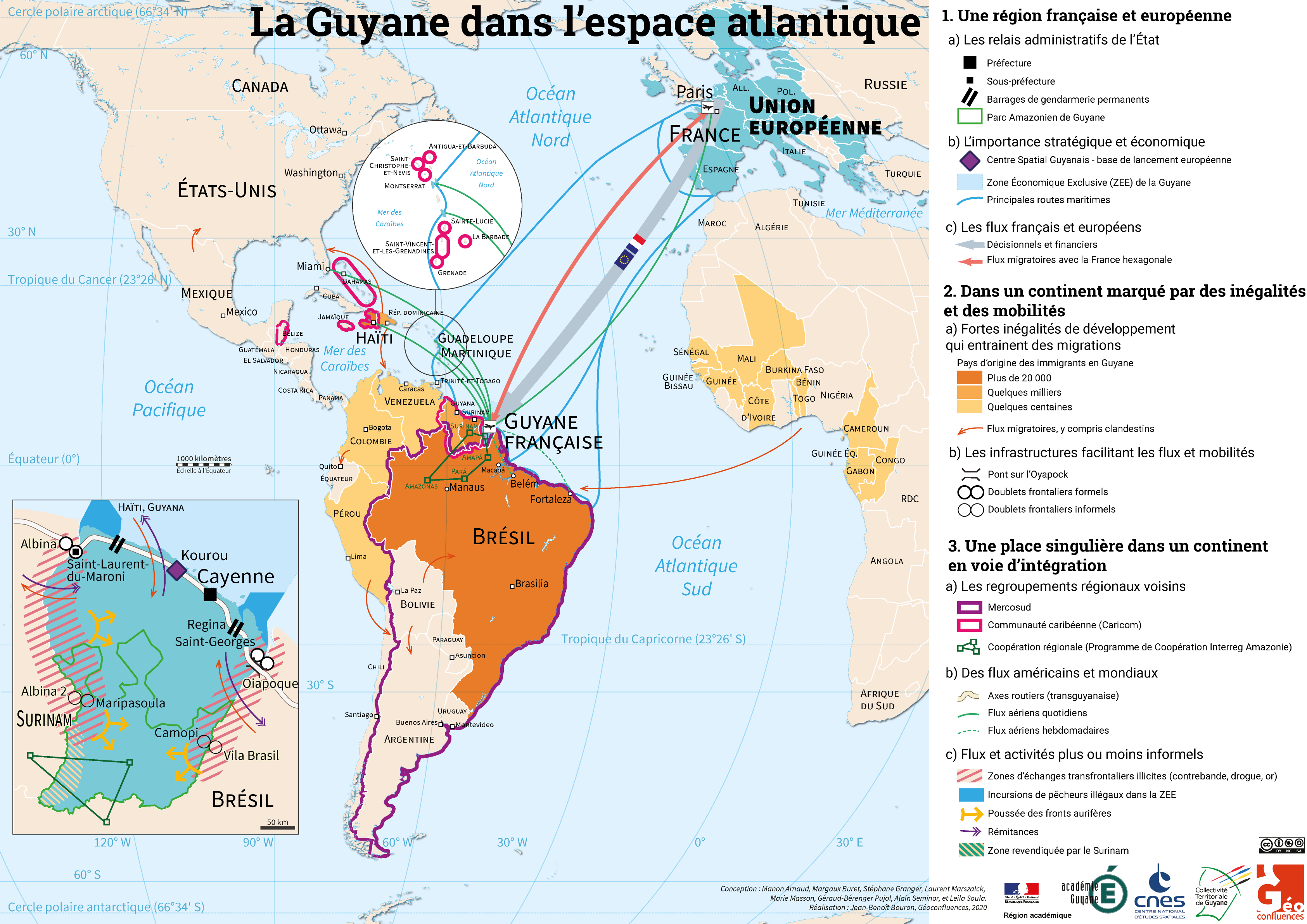 Guyane - Atlas & cartes - Encyclopædia Universalis